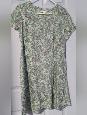 Jjill Linen Paisley Print Dress